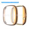 Estuche protector de TPU con galvanoplastia y carcasa hueca de PC con diseño de diamante para reloj Fitbit Versa3/Sense.