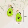 Aleación Mixta Colgante de Fruta Sandía Pera con Goteo de Aceite Accesorios para Joyería DIY Colgante para Bolso Llavero Materiales
