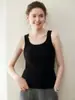 Chaleco de Punto Consinee 100% Cachemira Pura para Mujer, Listo para Usar, Cuello en U, Sin Mangas, Suéter Base