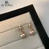 Aitong Joyería de Diseño, Lujo Accesible y Pendientes de Gama Alta, Elegantes y Brillantes, Pendientes de Gota de Agua Nicho, Pendientes de Zirconia con Borla