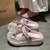 Zuecos Mary Jane con soporte para el arco para uso en exteriores, verano, creativos, versátiles, resistentes al desgaste, de EVA, puntera cerrada, pantuflas para mujer