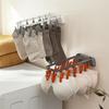Nachuan Hogar Colgador de Pared para Secar Ropa Sin Perforaciones Plegable Portátil Artefacto para Secar Ropa de Uso Múltiple Calcetines Ropa Interior Trapo Estante