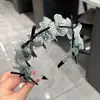 Diadema de Lunares Dentada Estilo Coreano para Mujer, Pinza para el Cabello Antideslizante de Alta Gama para Uso Diario, Pinza para Lavarse la Cara, Tocado de Gama Alta
