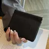 Monedero de Cuero Genuino para Mujer, Bolso Hueco para Tarjetas de Cuero Togo, Bolsa para Guardar Llaves del Coche y Lápiz Labial, Mini Bolso Exquisito para Identificación