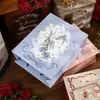 Saco de Presente Médio Mr. Paper Poesia Rosa Rosa dos Desejos Tema Desenho Animado Embalagem de Presente Bolsa Tote de Armazenamento