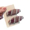 Presilha de Cabelo Rosa Fofa com Pérolas Estilo Japonês e Coreano para Mulheres, Franja e Acessório de Cabelo com um Toque Elegante