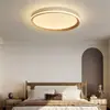 Luz de techo minimalista de espectro completo para estudio con protección ocular, estilo antiguo vintage, color nogal, veta de madera, luz para dormitorio principal