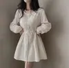 Falda Chic Nueva Moda Tendencia con Retazos y Vestido de Atar
