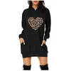 Sudadera de Comercio Exterior Europea y Americana de Amazon Otoño con Capucha Estampada Bolsillo Holgada Chaqueta para Mujer Simple Casual Elegante para el Trabajo