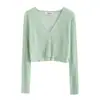 Verano con vestido de tirantes ropa de protección solar cárdigan para mujer chal de malla fina cubierta exterior de gasa top corto chaqueta