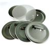 Materiais para Insígnias Metálicas de 58mm, Materiais DIY para Insígnias de Folha de Flandres, Acessórios Lisos Foscos para Insígnias