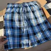 Pantalones cortos de cuadros de moda estilo Hong Kong para hombre, pantalones cortos transpirables, holgados y casuales para correr, baloncesto y deportes al aire libre en verano