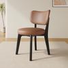 Silla de Comedor de Madera Maciza para Uso Doméstico, Silla Moderna Estilo Crema con Cojín Suave, Taburete de Comedor, Silla de Comedor con Respaldo de Lujo Ligero para Reuniones de Hotel para Adultos