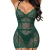 Lingerie Sexy Renda Tentação Personalidade Pijama Lingerie Tira de Tela Conjunto de Lingerie Feminino Atacado