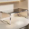 Estante de almacenamiento para encimera de cocina, soporte para ollas extensible, estante de almacenamiento multifuncional para microondas y olla arrocera para el hogar