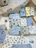 26 Coelhinho de Pão Roupa Íntima Infantil Classe A Meninos Meninas Boxer Briefs Bebê Desenho Animado Shorts de Algodão de Quatro Cantos Caixa com 5 Peças
