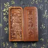 Token de Comando del Emperador Zhenwu de Madera de Azufaifo Golpeada por Rayos Natural, Producto de Madera Golpeada por Rayos Tallado a Mano, Adorno de Token