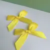 Pinza para el cabello con lazo de cinta de satén de 1 cm Accesorios DIY Cinta Textil Ropa Accesorios Tejido A mano Anudado a máquina En stock Estilo Pequeño Chanel