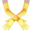 Accesorios para Mujer de los Años 1920 Spandex Satén Flocado Guantes de Charol Accesorios de Disfraz para Fiesta de Baile Transfronteriza en Stock