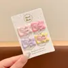 Nuevo Llegado Pinza para el Cabello Dulce Roja con Goteo de Aceite en Forma de Estrella para Niñas, Pinza Bb con Estampado de Leopardo, Pinza para el Cabello para Niñas Jóvenes