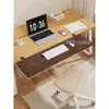 Escritorio de Computadora Extensión Placa de Extensión Reposamanos Teclado Reposabrazos Sin Taladro Nogal Negro Soporte Alargado Ensanchado