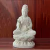 Fruta de marfil talla pura botella Guanyin belleza Dios Bestia sabiduría león oreja vertical conejo Amitabha Buda llama libre Guanyin