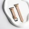 Para Apple watch987 S10 Apple Watch com pulseira de couro fino de camélia de alto nível iwatch