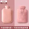 Bolsa de agua caliente rellenable con agua, engrosada y a prueba de explosiones, para que las niñas se calienten las manos, apliquen calor en el estómago y calienten los pies; calentador de manos de imitación de pelo de conejo relleno de agua