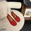 Zapatos tipo mocasín slip-on de punta redonda y poco profunda estilo coreano para Primavera/Otoño 2026, zapatos versátiles de tacón bajo y suela blanda