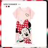 Pijama Feminino Verão Manga Curta Fino Desenho Animado Pequeno Fresco Fofo Estilo Ins Solto Camisola Doce Estudante Roupas de Casa
