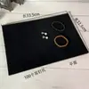 Almohadillas de Esponja para Guardar Anillos y Pendientes, Forro para Joyero, Exhibidor de Terciopelo Negro y Gris, Accesorios para Joyería DIY