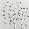 Mini Pedrinhas Rosa para Unhas Tendência Rosa Claro Fundo Plano Irregulares Misturadas Super Brilhantes Diamantes de Água para Unhas Acessórios Estilo Francês