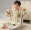 Pijama para Niños 2026 Estilo Nuevo Estilo Primavera y Otoño Infantil Algodón Puro Manga Larga Dibujos Animados Adolescente Otoño Ropa de Casa para Niños