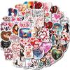50 Amor Serie Día de San Valentín Pegatinas Graffiti Arreglo de Regalo Boda Parejas Decorativas Pegatinas Vaso de Agua Casco