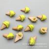 Fábrica atacado cor duplo sorvete botões de plástico DIY jardim de infância com pés cone botões dos desenhos animados