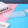 Estojo de Lápis de Plástico, Caixa Simples para Embalagem de Material Escolar, Estojo de Lápis Fosco com Duas Seções, Organização e Armazenamento de Mesa para Estudantes