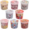 Barril de fideos de gato tridimensional fideos instantáneos accesorios DIY miniatura de resina adornos de supermercado dibujos animados juguetes para niños