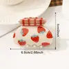 YHJ Accesorios para el Cabello Estilo Campo Nuevo Clip para el Cabello Floral de Frutas Pasador de Fresa Dulce Versátil para Peinados Recogidos Pinza de Tiburón