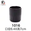Copo de melamina A5 preto copo para bebidas alcoólicas culinária coreana copo para hot pot com rosca de cevada fosco imitação de porcelana