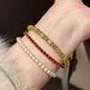 Caperucita Roja Explosiones Año Nuevo Alto Partido Pulsera de Cuerda Roja Pequeña Pulsera Exquisita para Mujer Rojo Raib Tesoro Rojo Pulsera Bumiyuan