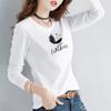 2800 # Camiseta de Manga Larga para Mujer Algodón (Toma real) (95 Algodón 5 Spandex) (Nuevo Tamaño XXL)