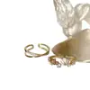 Design sensação casca de óleo gota zircônia anel aberto feminino nicho único temperamento moda gentil anel versátil anel anel anel
