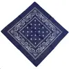 Turbante de algodón grueso de 55 cm con diseño de flor de anacardo europeo y americano, bufanda triangular deportiva para exteriores, gorra deportiva cuadrada de algodón hip hop