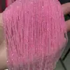 Cuentas facetadas de cuarzo rosa natural 7A, translúcidas, para pulseras y collares DIY, cuentas redondas, accesorios, ventas directas de fábrica
