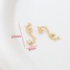 Pacote 14K banhado a ouro verdadeiro ouro jardim frutas e vegetais divertido pingente faça você mesmo pulseira colar brincos acessórios material