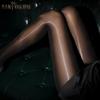 Pantalones Brillantes de Pierna Abierta 8D con Abertura en la Entrepierna Medias Sexys Aceitosas y Brillantes Pantimedias 7151