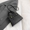 Bolsa Feminina de Design de Nicho Estilo Ocidental 2025 Primavera e Verão Bolsa de Mão Feminina Texte Grande Capacidade Simples Ombro Transversal
