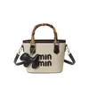2026 Nueva Moda de Primavera Bloque de Color Temperamento Moderno Cesta de Producción Bolso Cubo Bolso de Mano Bolso de Hombro Bolso Cruzado Bolso de Mujer