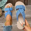 Sandalias de Exterior Estilo Nuevo 2026, Sandalias de Playa Cómodas de Suela Plana de Moda para Mujer, Estilo Romano