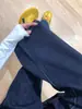 Jeans Sueltos Rectos de Doble Botón Azul Oscuro para Mujer en Otoño e Invierno Estilo Retro Americano de Cintura Alta Pantalones de Pierna Ancha Estrecha